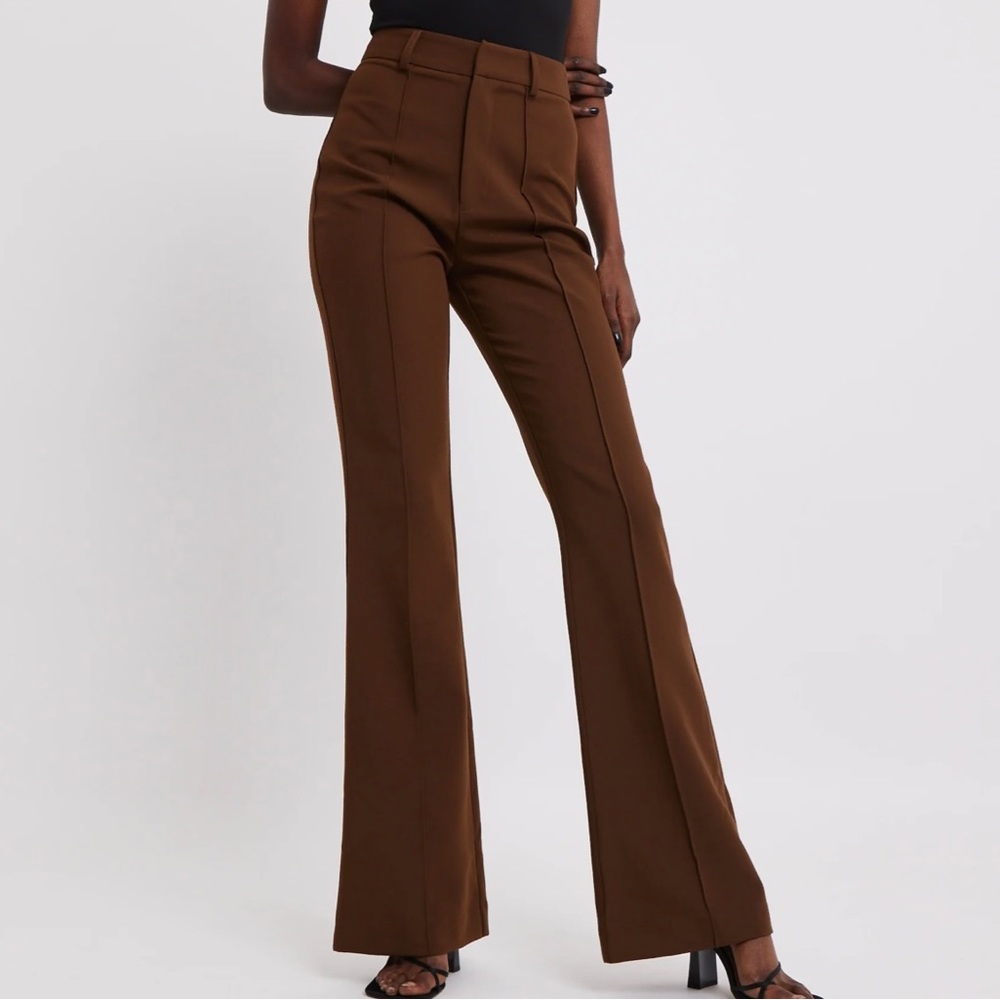 Wide Leg Suit Trousers